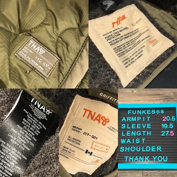 Aritzia TNA Griffith Parka 2 in 1 jacket - Picture 15 of 15